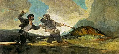 Fight with Cudgels Francisco de Goya